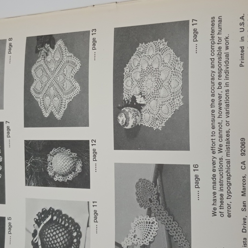 2/$15 Pineapple Crochet Favorites Book 1021 American School Of Needlework ©1982 - Picture 5 of 8
